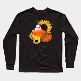 Candy corn ghost Long Sleeve T-Shirt